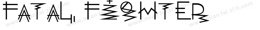 fatal fighter字体转换